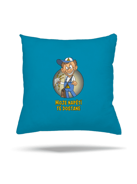 Moje napětí polštář Blue Turquoise