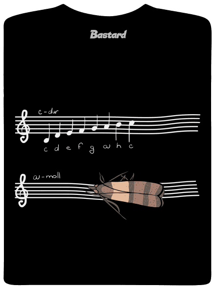 A - moll pánské tričko Black