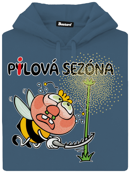 Pylová sezóna dámská mikina klokanka Denim