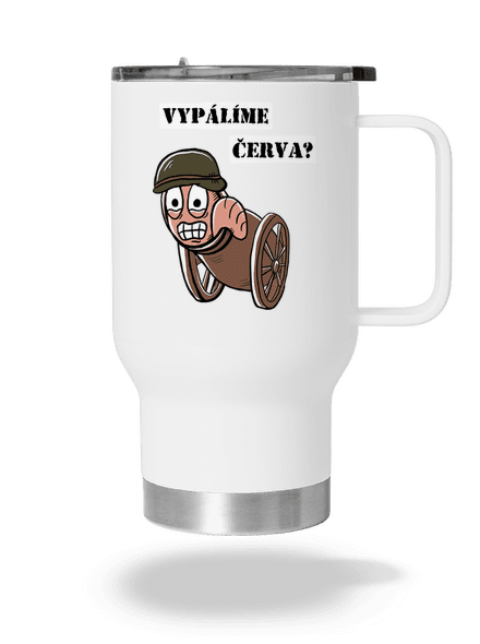 Vypálíme červa? termohrnek White
