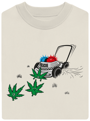 Ganja krize unisex mikina bez kapuce Off White