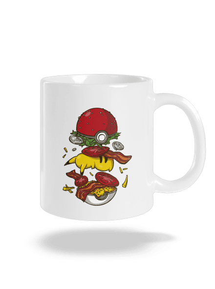 Pokémon burger klasický hrnek White