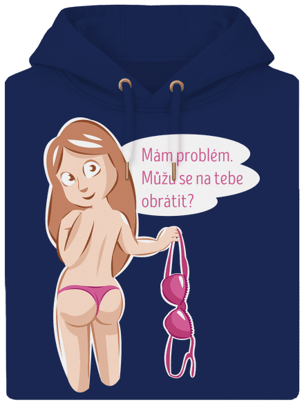 Můžu se obrátit? unisex mikina premium Navy
