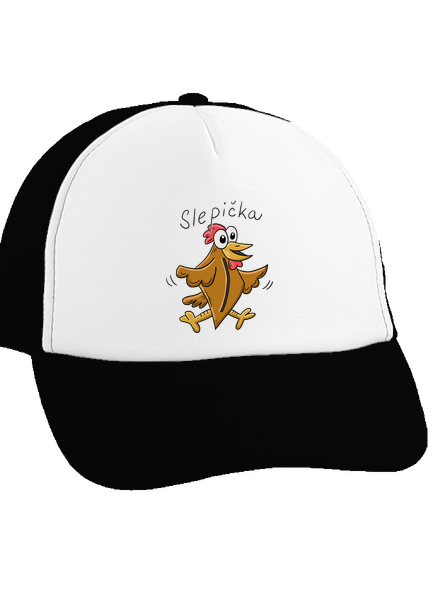 Slepička kšiltovka truckerka Black cap