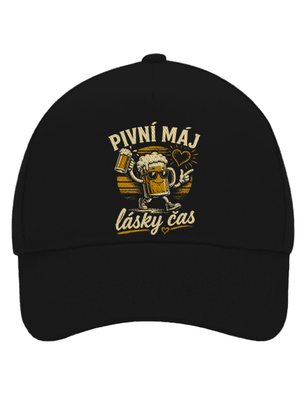 Pivní máj kšiltovka baseballka Black
