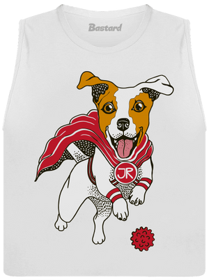 Jack Russell dámské tílko volné White