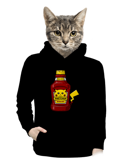 Piketchup dámská mikina klokanka Black