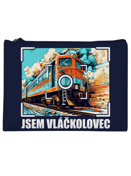 Jsem vláčkolovec taštička French Navy