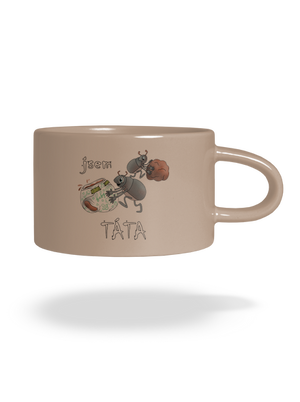 Jsem táta a máma hrnek makronka Brown Macaron