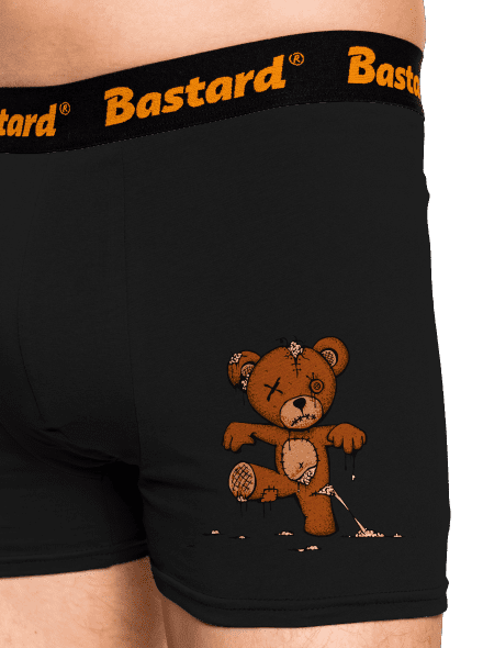 Zombie teddy boxerky Black