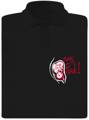 Born to punk pánská polokošile Black