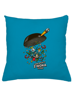 Pan Wok polštář Blue Turquoise