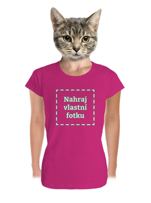 Vlastní potisk dámské tričko premium Magenta