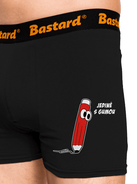 Jedině s gumou boxerky Black