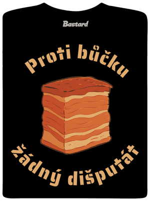 Proti bůčku žádný dišputát pánské dlouhý rukáv Black