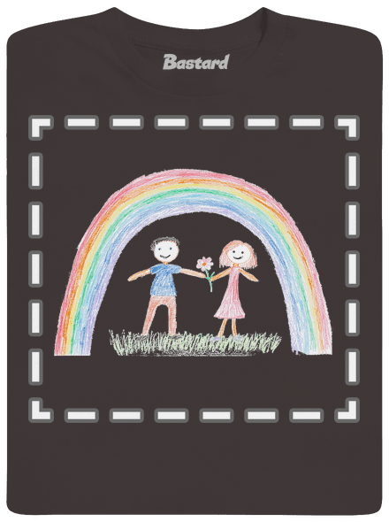 Dětské kresby - nahraj vlastní pánské dlouhý rukáv Bear Brown