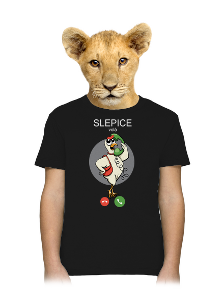 Slepice volá dětské tričko Black