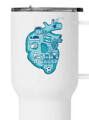 Srdce bije pro  termohrnek White