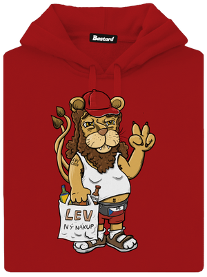 Lvíček dámská mikina klokanka Red Mal