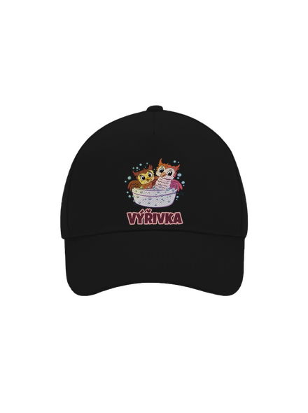 Výřivka kšiltovka baseballka Black