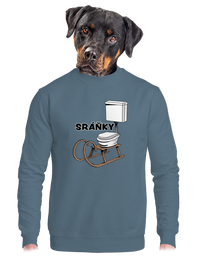 unisex mikina bez kapuce