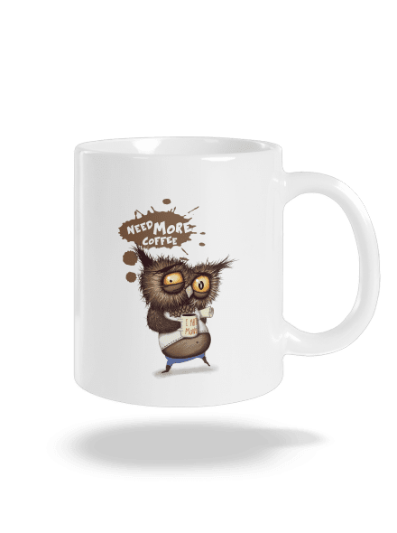 Potřebuju víc kafe klasický hrnek White