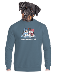 unisex mikina bez kapuce