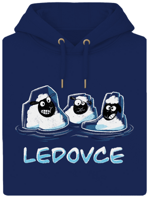 Ledovce unisex mikina premium Navy