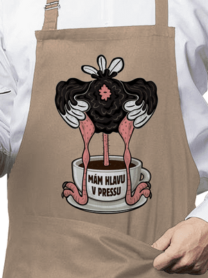 Mám hlavu v pressu zástěra Rope