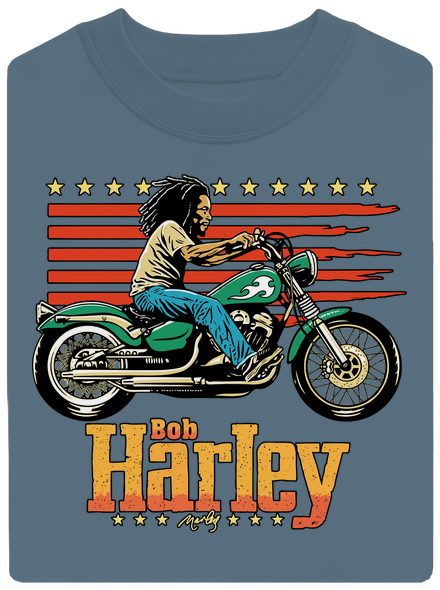 Bob Harley unisex mikina bez kapuce Nordic Blue