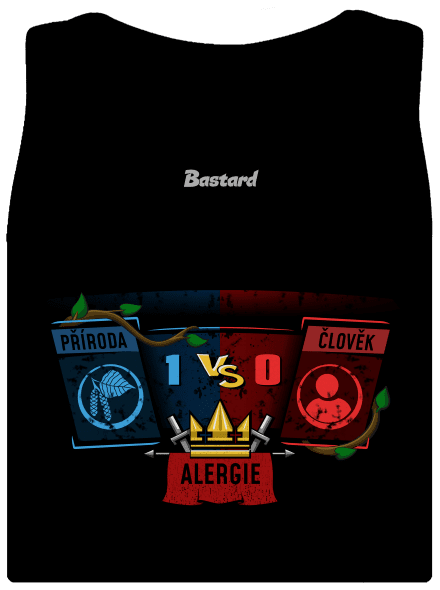 Příroda vs. člověk dámské tílko klasické Black