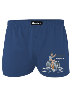Ujíždím na pivu pánské trenky Blue