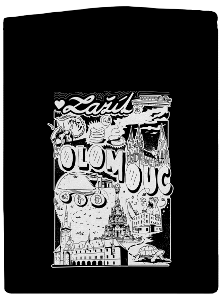 B16: Zažít Olomouc dámská mikina na zip Black