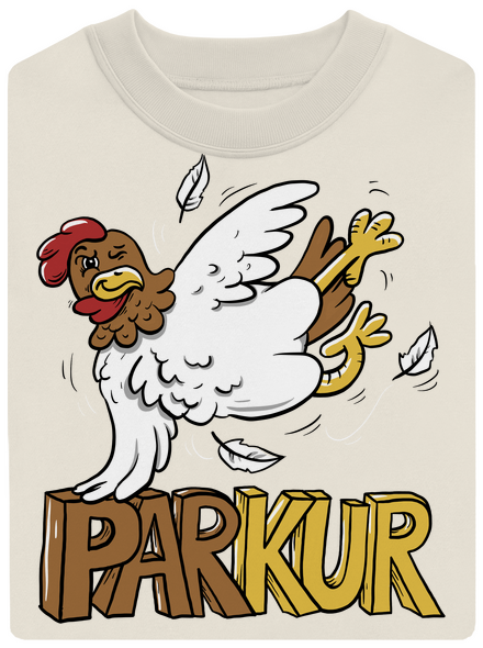 Parkur unisex mikina bez kapuce Off White