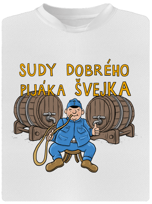 Sudy dobrého pijáka Švejka dětské sportovní tričko White