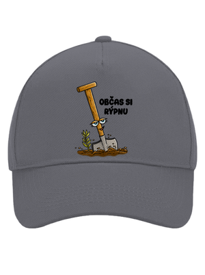 Občas si rýpnu kšiltovka baseballka Graphite grey