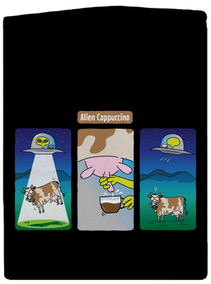 Alien Cappuccino dámská mikina na zip Black