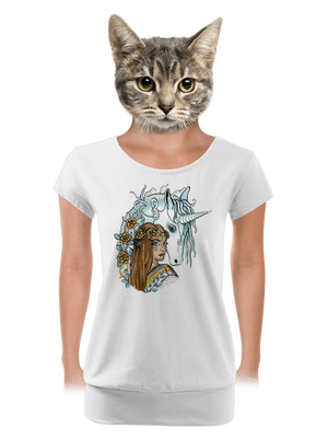 dámské tričko s lemem