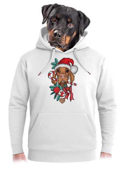 Vánoční vyžla unisex mikina premium Snowwhite