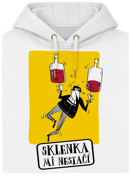 Sklenka mi nestačí unisex mikina premium Snowwhite
