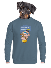 unisex mikina bez kapuce