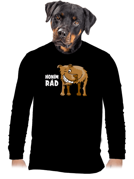 Honím rád pánské dlouhý rukáv Black