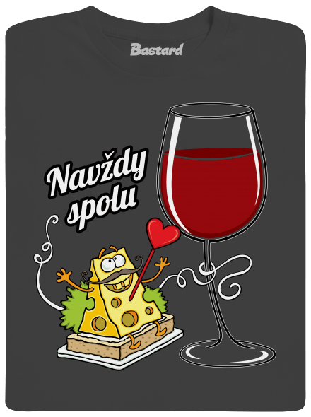 Navždy spolu pánské dlouhý rukáv Dark Grey