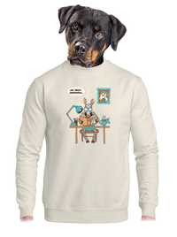 unisex mikina bez kapuce