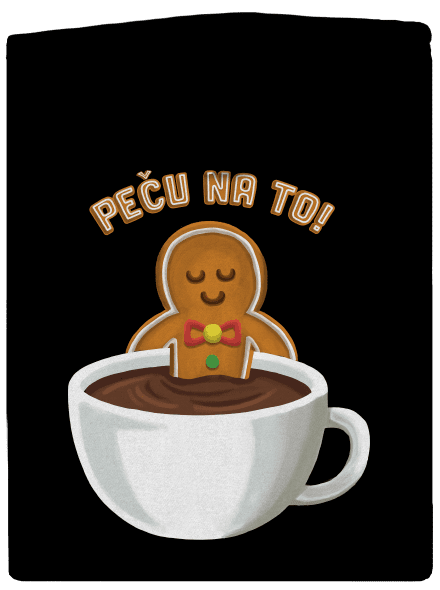Peču na to! dámská mikina na zip Black