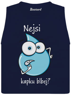 Nejsi kapku blbej dámské tílko volné Navy