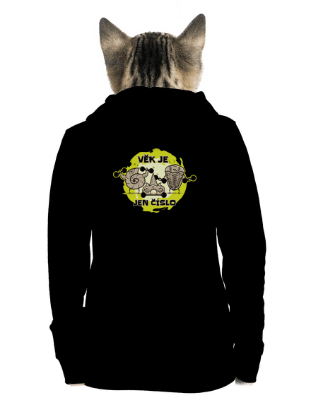 Věk je jen číslo dámská mikina na zip Black