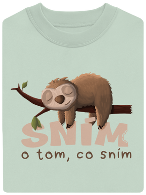 Sním o tom, co sním unisex mikina bez kapuce Blush Mint