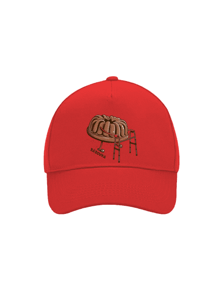 Bábovka kšiltovka baseballka Classic Red