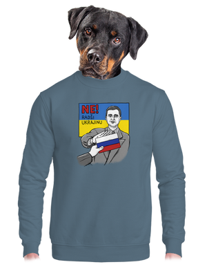 unisex mikina bez kapuce